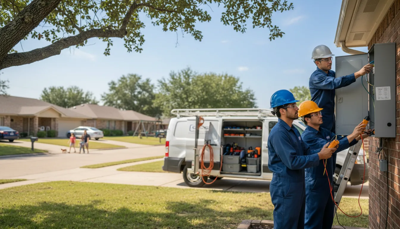 Certified electrician providing emergency electrical services in Ward, AR